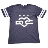 Men's DC Love Logo Football Fine Jersey T-Shirt