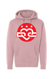 DC Love Simple Circle Logo Heavyweight Hoodies (Red Version)