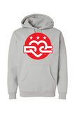 DC Love Simple Circle Logo Heavyweight Hoodies (Red Version)