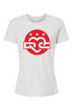 Women's DC Love Simple Circle Logo T-Shirt (Red Version)