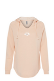 Women's Embroidered V-Neck DC Love Logo Hoodies