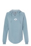 Women's Embroidered V-Neck DC Love Logo Hoodies
