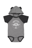 Babies Circle of Love Logo Onesies with Hood and Ears